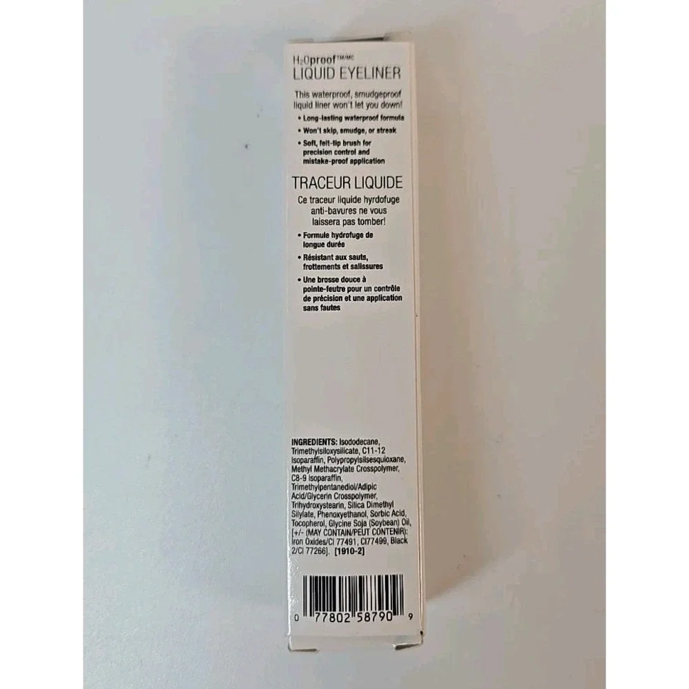 4 Pc Wet 'n Wild H2Oproof Liquid Eyeliner #879 Black Noir Waterproof 0.17 oz NEW